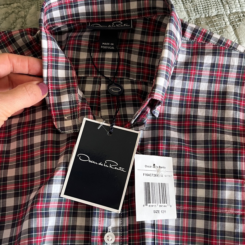 Oscar de la Renta Boy’s Plaid Shirt - Picture 4 of 5